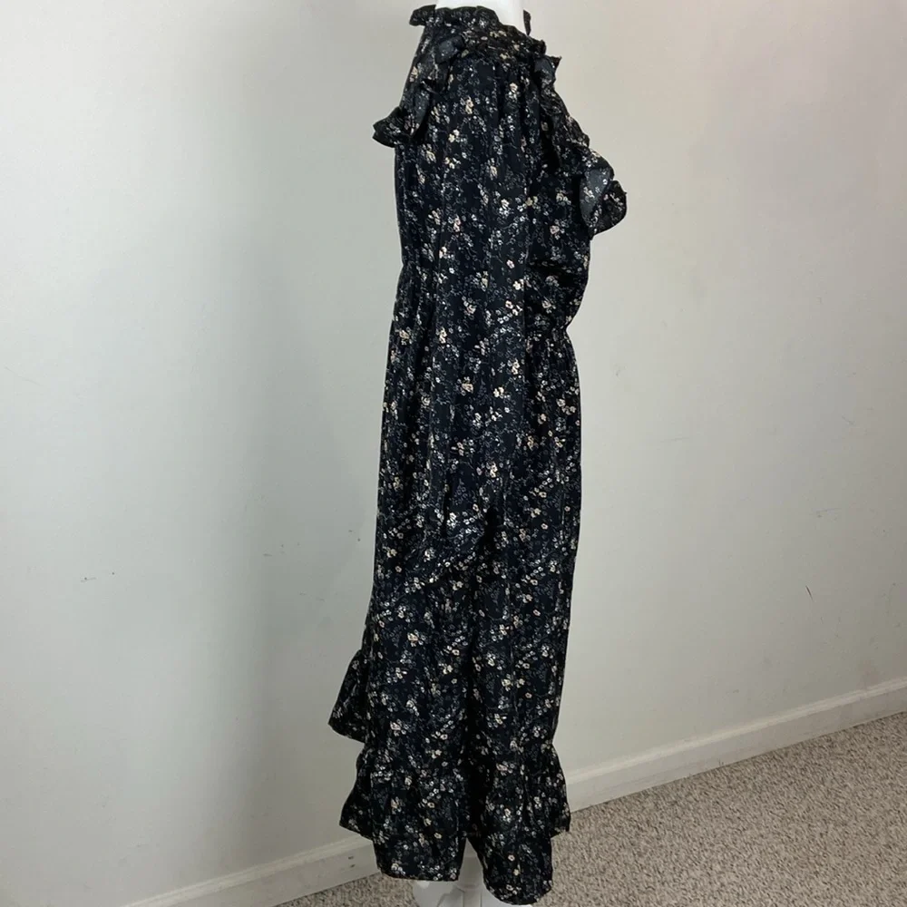 Baltic Born Black Floral Midi Dress - Picture 8 of 14